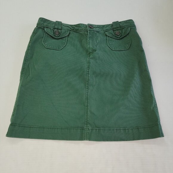 Old Navy Dresses & Skirts - Old Navy‎ Skirt Womens 8 Green Stretch Mini 18" Pockets Utility